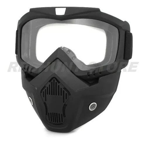 Gafas Deportivas con Máscara Facial Integrada - Protección Total para Motociclista y Aventura - Image 2