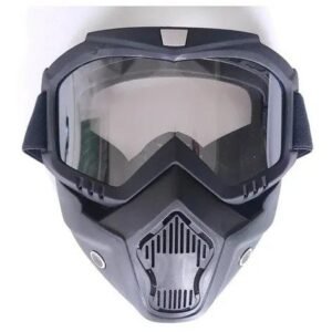 Gafas Deportivas con Máscara Facial Integrada - Protección Total para Motociclista y Aventura