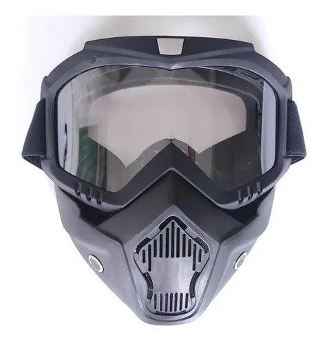 Gafas Deportivas con Máscara Facial Integrada - Protección Total para Motociclista y Aventura